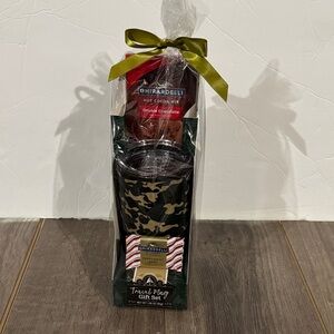 Ghirardelli Camouflage Travel Mug Gift Set - Green and Black